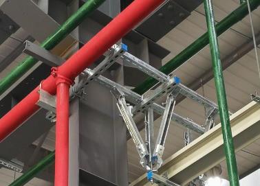 沙河口该抗震支架的整体式支吊架结构协调性好